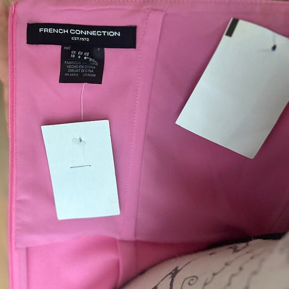 NWT French Connection Pink Organza Strapless Mini Dress, Size 6 - Picture 9 of 10